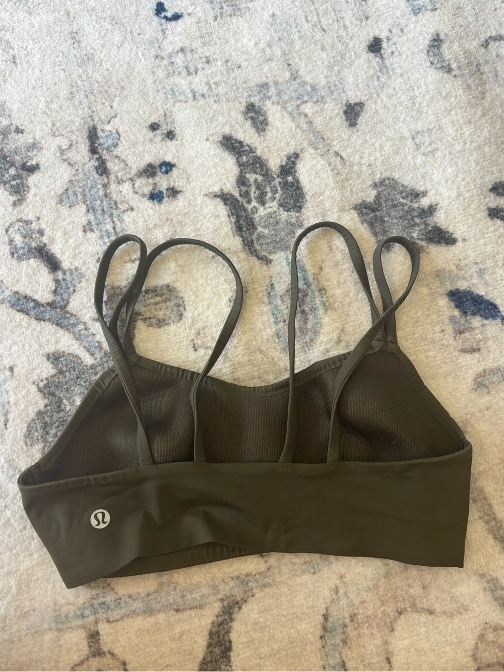 lululemon athletica Olive Strappy Mesh Sports Bra